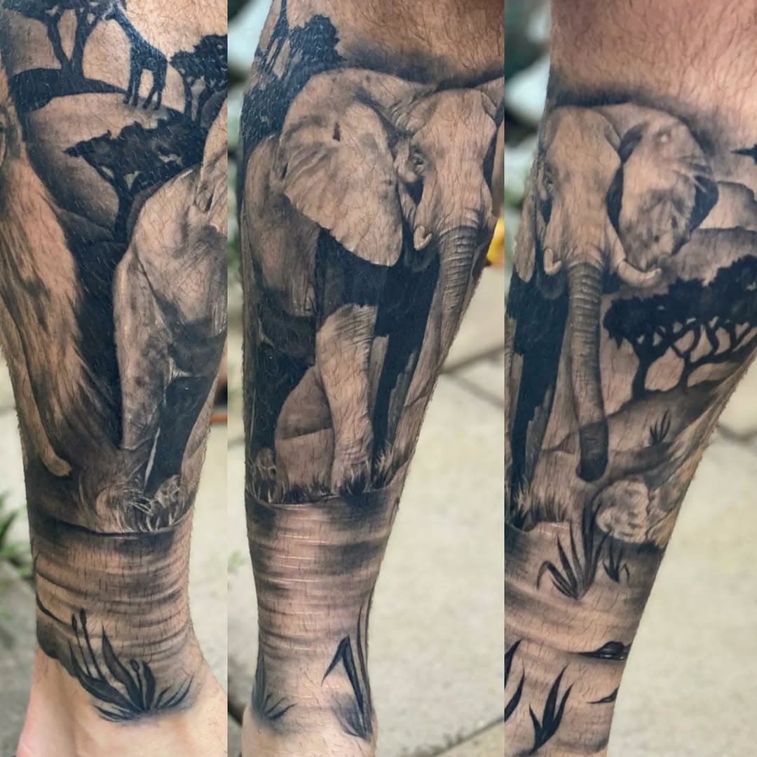 Love me some greyscale realism!
Email me @kayatattoo@hotmail.com for bookings. 

#realismtattoos #elephanttattoo #greywashrealism