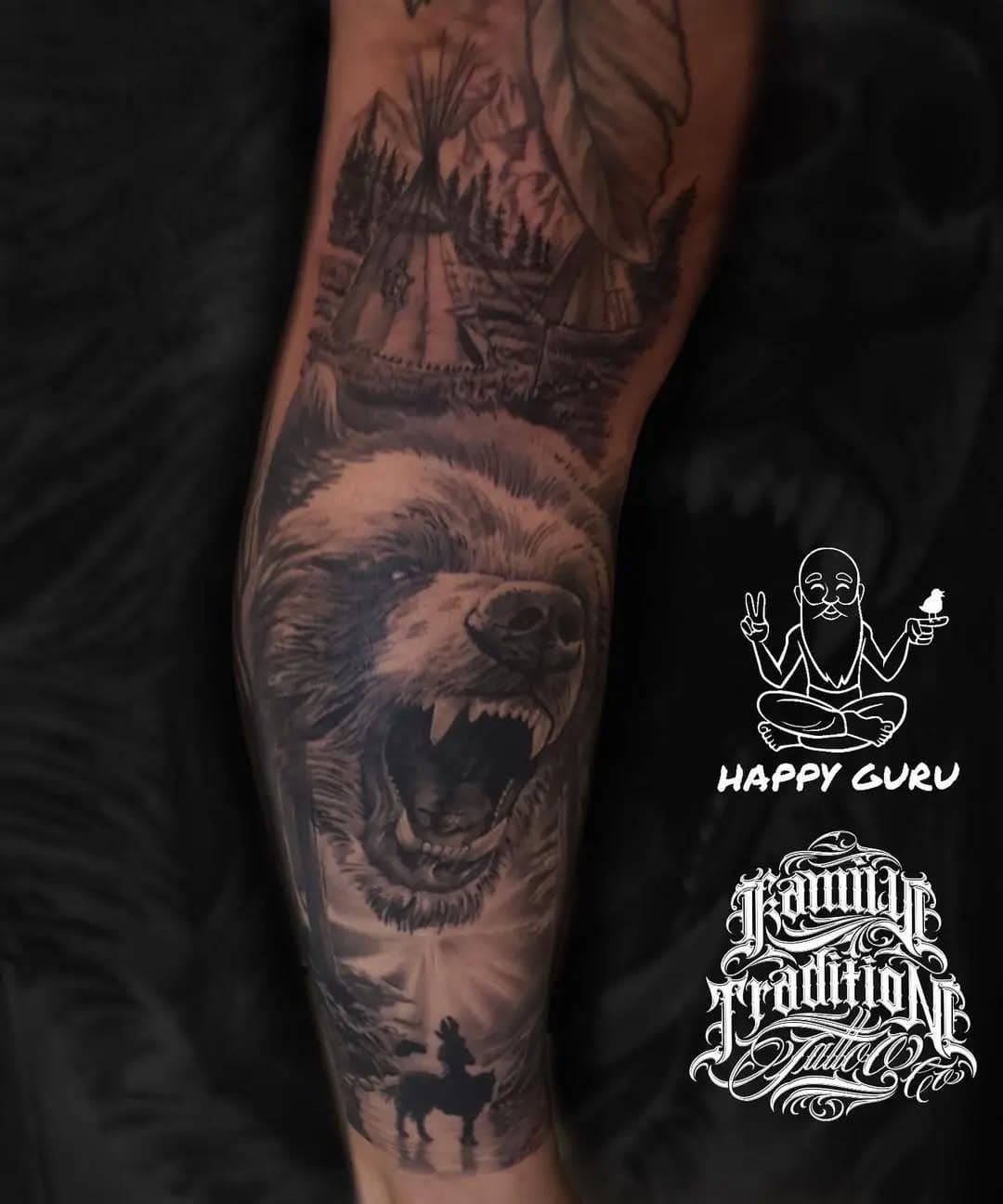 ARTIST: RAY PEÑA 
👇👇👇DM FOR BOOKING @raypenaink
.
.
.
Thanks @kandi1226 for the trust. We are inching closer to finishing this leg. Stay tuned!!
DM for booking 
@happygurutattoocare #happyguruproteam #blackngreytattoo #wildnernesstattoo #indigenoustattoo #tattooedwomen