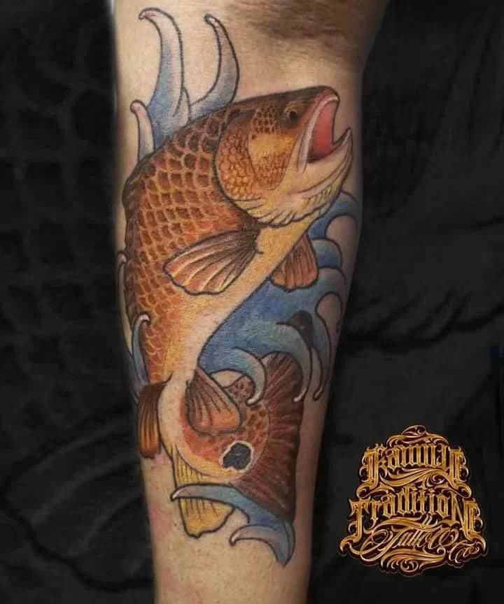 ARTIST: RAY PEÑA 
👇👇👇DM FOR BOOKING 
@raypenaink 
.
.
.
Fun one from today! DM for booking!! #raypenaink #happygurutattoocareproteam #happygurutattoocare #reddrumfishing #fishermentattoo #colortattoo #industryink #familyinktx #customtattoo #sanantoniotattooartist #sanantoniotattooshop #lacklandairforcebase #fortsamhouston #campbullis