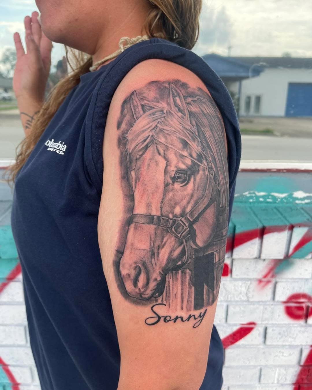 Just finished up this horse portrait … - Nate