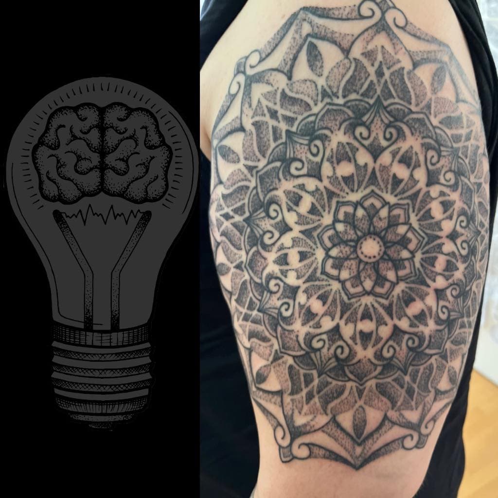 Mandala-Armsleeve in Arbeit…

Für Termine schreibt mir eine E-Mail an tattoo@springender-punkt.com mit eurer Telefonnummer, wann ihr am besten erreichbar seid und eurem Motivwunsch.

#derspringendepunkt #tattoo #gerlingen #mandala #mandalatattoo #dotworktattoo #leonberg #dotwork #stuttgart #ditzingen #armtattoo #blackworktattoo