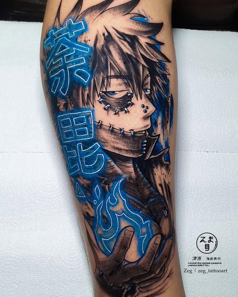 Dabi ( 荼毘 ) 
.
.
.
.
.
#bokunoheroacademia #myheroacademia #todoroki #dabi #animetattoo