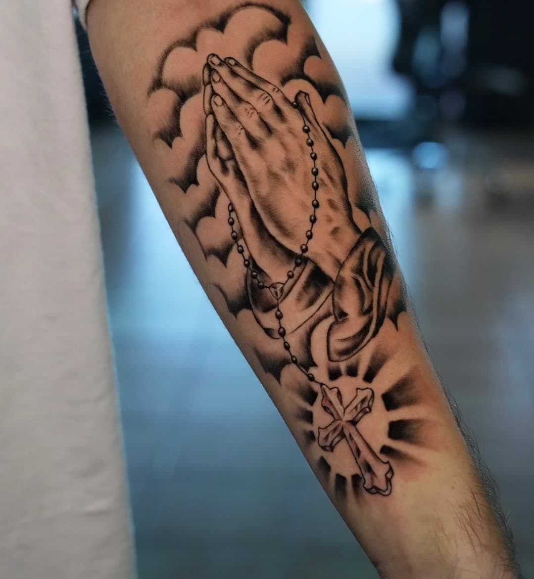 First tattoo, set like a champ. 
.
.
.
#conroetx #houston #houstontx #magnolia #woodlands #art #prayer #church