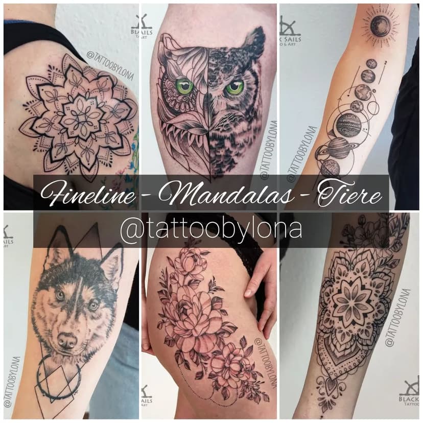 📍TERMINVERGABE 2025📍

Schaut euch gerne auf meiner Webseite um, tolle „Wanna Dos“ warten schon darauf, entdeckt zu werden! 💫
www.blacksailstattoo.de/wanna-do-lona

🎨 Meine Lieblingsthemen:
Fineline • Floral • Mandalas • Tiere • Geometrie • Comic • Sketch • Watercolor
Ich freue mich, eure kreativen Ideen umzusetzen und mit euch gemeinsam etwas Besonderes zu erschaffen! 💜✨

@tattoobylona / @blacksailstattooart

🗓 Terminbuchung:
www.blacksailatattoo.de/termine

📍Spitalstraße 8, Markdorf 88677
➡️ @blacksailstattooart

#markdorf #markdorfambodensee #bodenseetattoo #ravensburg #friedrichshafentattoo #lindau #bern #zurichtattoo #konstanz #bodenseeliebe #tattoogermany #feminimtattoo #finelinetattoo #finelinetattoodeutschland #finelinetattooartist #femaletattooartist #mandala #mandalaart #mandalatattoo #skulltattoo #peony #peonytattoo