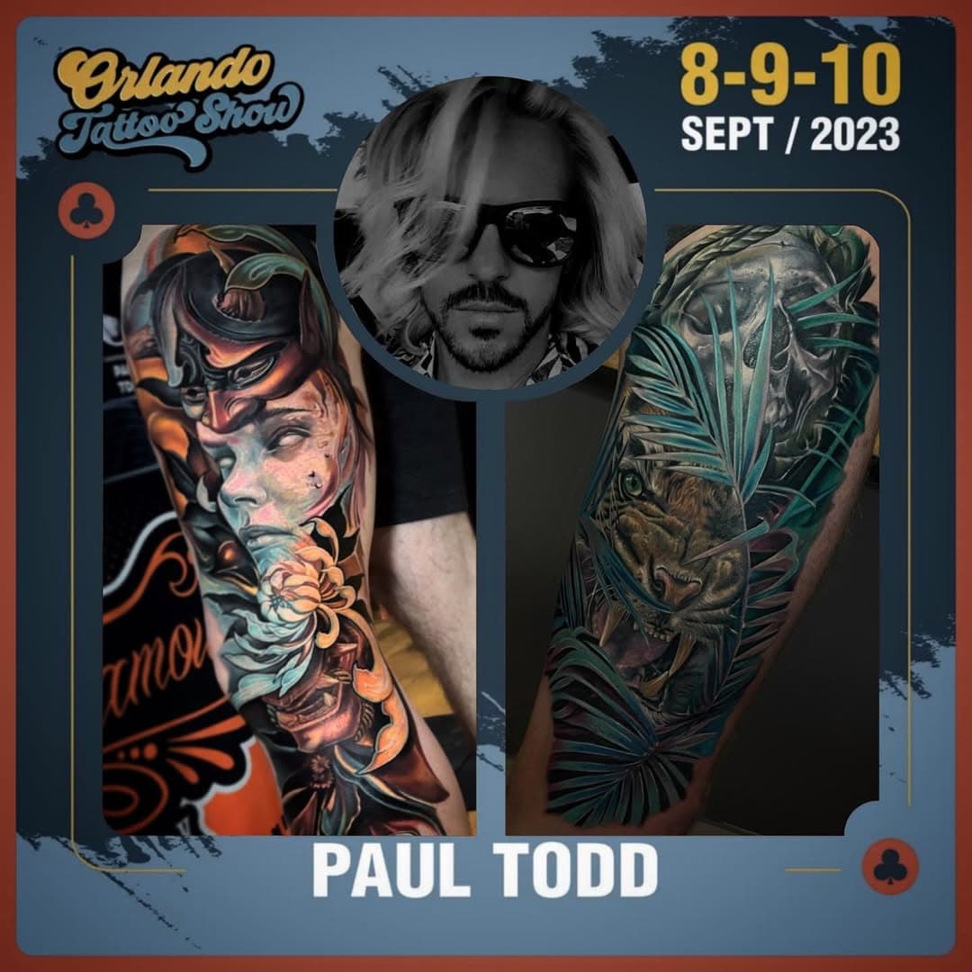 I’ll be taking walk-ups all weekend in Orlando, FL @orlandotattooshow . Come buy a @cutawaytattoos T-shirt from me 😎🤘🏼
#tampatattooartist #tampaflorida #worldfamousink #cutawaytattoos #paultoddtattoos