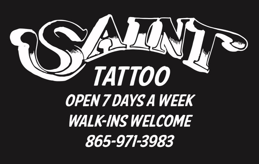 Here for your tattoo related needs seven days a week! 
Big or small, custom or off the wall, we tattoo it all! 
@alliancetattoosupply 
#sainttattoo #knoxville