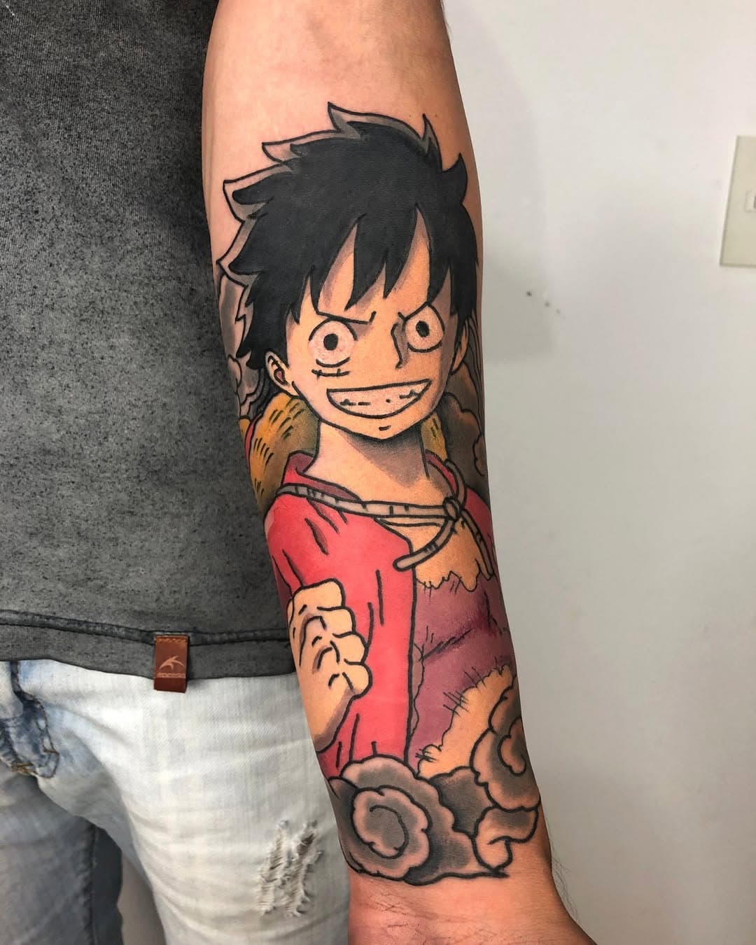 #luffy #monkeydluffy #onepiece #anime #animetattoo #onepiecefan #onepiecetattoo #tattoo #tattooart