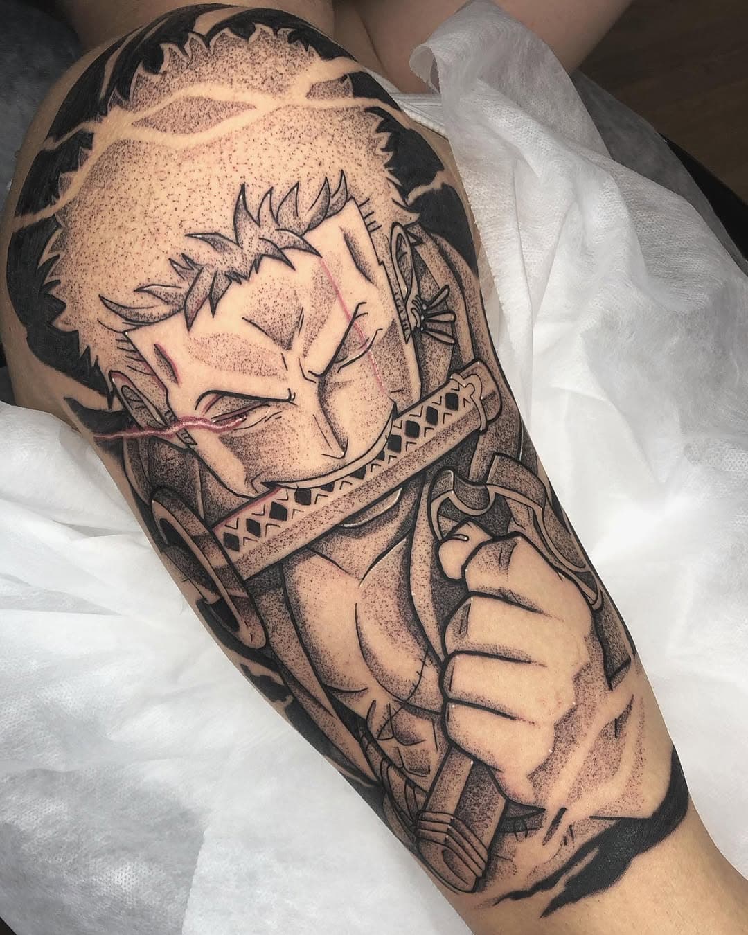 ✨Roronoa Zoro✨
Obrigado @rubinnjr pela confiança e te vejo em breve nas próximas 🤘🏻
.
.
💌 Agenda aberta 
.
.
#onepiece #onepieceanime #onepiecetattoo #zoro #zorororonoa #zorotattoo #anime #animetattoo #animestyle #tattoo