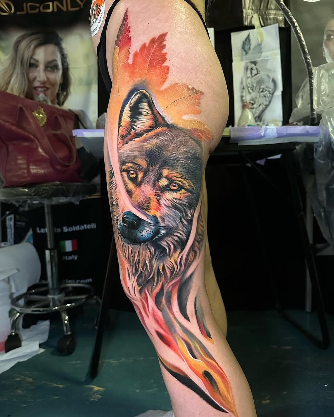 Tatuaggio interamente realizzato alla @internationaltattooexporoma in due giorni (16 ore totali di lavoro)
 Con il supporto del mio sponsor @jconly_official 🐺Nel Post mostro tatuaggio, progetto e dettaglio 🐺#wolf #jconlyvetar #vetarcartridges #avantguard #fullcolortattoo #toptattooartist #animaltattoo #bestoftheday #besttattooartist #internationaltattooexporoma #realistictattoo #surrealismtattoo #fire #automn2023 #avantguardtattoo #bestartist #tattoodesign