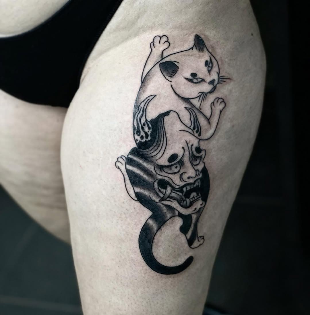 Japanese cat from a few days ago 🤘🏻🦇✨
.
.
.
.
.

#tattoo #tattoos #tattoosofinstagram #inked #art #tattooartist #tattooart #tattooed #tattoolife #tattooideas #artist #tattooflash #tattoolover #tattoorealistic #tattoowork #tattoolifestyle #tattoostudio #tattoodesign #tatuagem #tattooist #tattooing #tattooink #drawing #tattoostyle #occult #tattooer #tattoogirl #voloscity