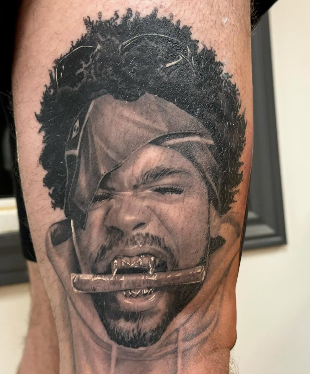 Fully healed Method Man, normal lighting/ no filter ⚜️ Looking to do more iconic portraits ‼️| #chimodu #hiphop #tattoo #blackandgreytattoo #toronto #nyc