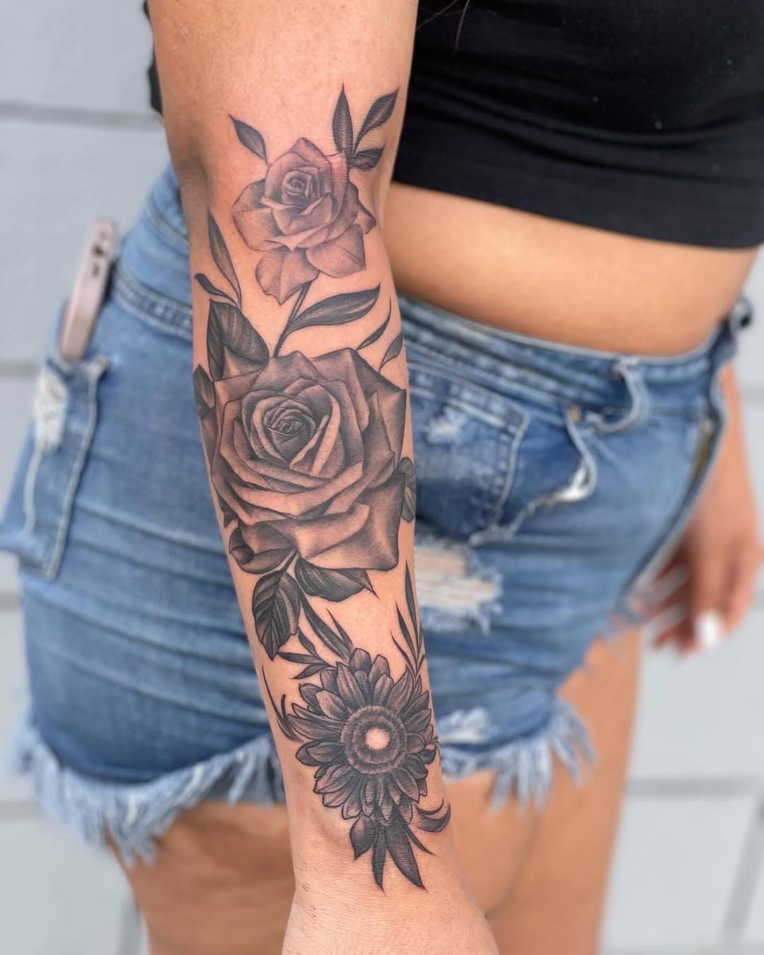 #roses #flowers @escondido_body_art #sandiego #tattooshop