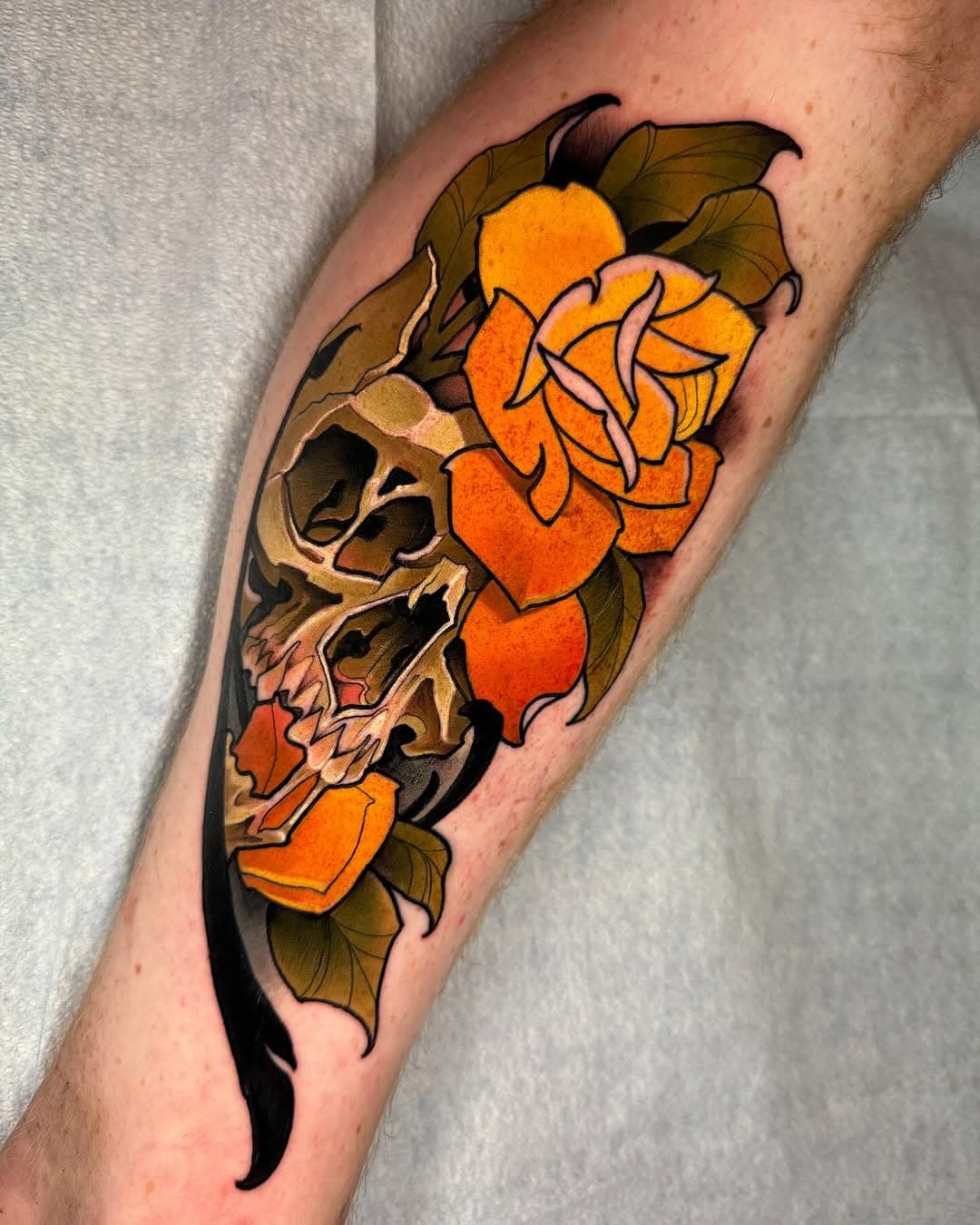 New growth from a decaying skull⁣
⁣
#skulltattoo #neotrad #neotradskull #neotraditionalskulltattoo