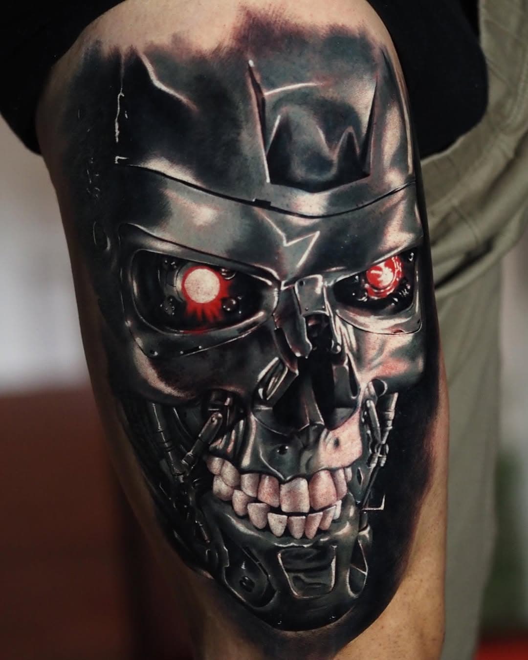 T-800
Dos dias de trabajo en esta pieza, muchas gracias a mis clientes por la confianza 💪🏻

En @rebeltattoo_bcn 
Con materiales de @akirabodyart 

#rebel #rebeltattoo #barcelonatattoo #terminator #t800 #skynet #realismtattoo #colortattoo #arnold #barcelonatattoo #tatuadoresespañoles