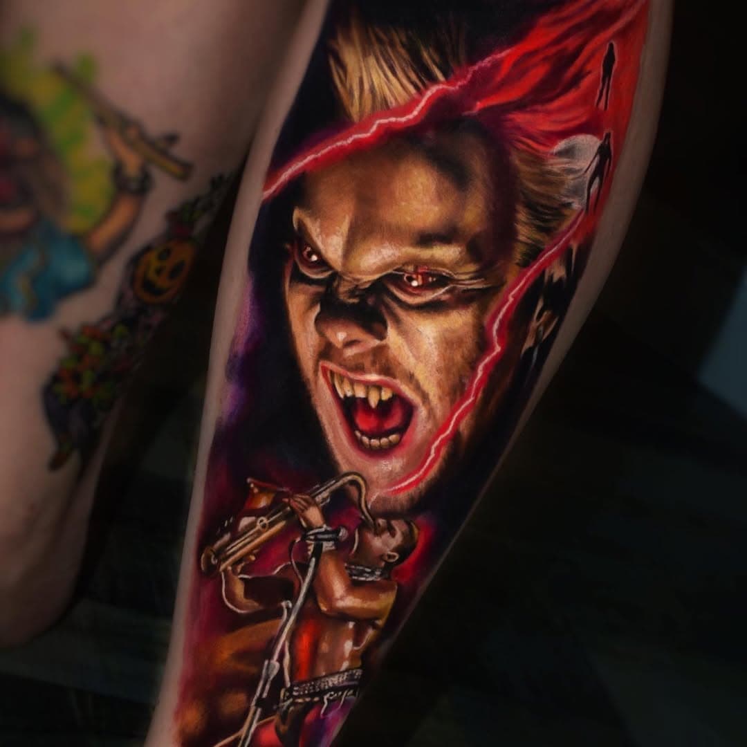 !Books Open! 🦇 The Lost Boys 🧛‍♂️ 
And that’s one of my favourite pieces I’ve done this year for @the_craft_mua during guest Spot at @fts_tattoo 🔥🖤.

_________________________________
Resident at @abrakadavra.studio 
Sponsored by @killerinktattoo 
Pro Team @whitfieldstattooco 
Guest spots @noireinklondon 
Using @fkirons @rawpigments @rawpigmentseu @kwadron 
_________________________________
#thelostboys #vampires #horrortattoo #tattooaddict #uktattooartists #fkirons