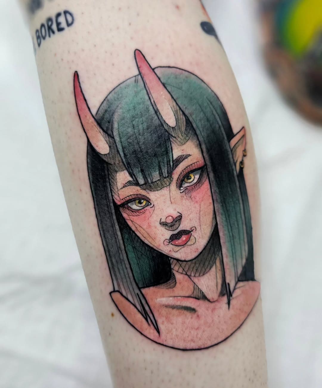 Heres one from the expo!

I still have a heap of the flash available, currently booking January - February!

#tattoo #animetattoo #onigirl #yokaicity #melbounetattooexpo