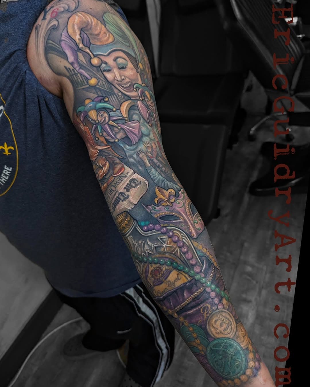 Here's a few shots of this sleeve I completed on my good client Justin. In memory of his father. 98% healed! Just went in and bolded up some lines. Honored to have been asked to do such a piece. #tattoo #tattoos #color #colortattoos #louisiana #louisianatattoos #mardigras #tattoosnob #peakneedles #skinartmag #louisianatattooartist #solidink #louisianatattooer #louisianatattoo #louisianatattooartists #louisianatattoo #neworleans