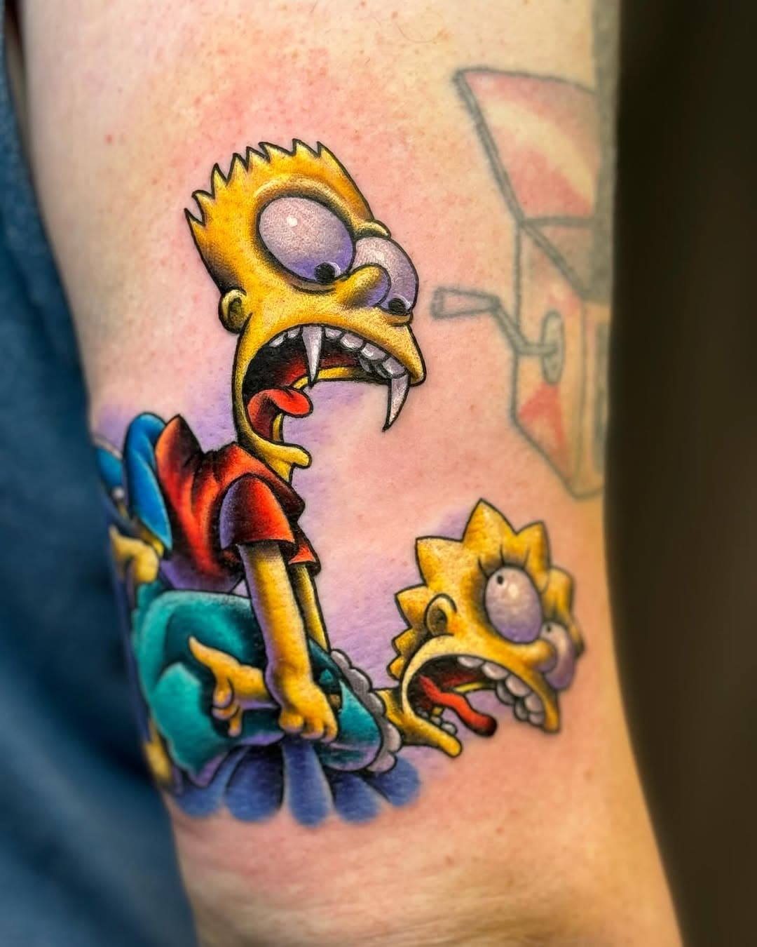 Don’t have a cow man! We reopen this morning after a restful holiday break, and will return all calls and emails as they came in.
Stop by or give us a call to get booked for the new year.
Lisa and Bart by @tattooandy who would love to do more like this. 

#tattoo #tattoos #colortattoos #brighttattoos #tattooideas #westernmass #westernmatattoo #massachusetts #matattoo #pioneervalley  #springfield #holyoke #chicopee #amherst #boston #girlswithtattoos #guyswithtattoos #connecticut #art #artist #tattooartist
#colorfultattoos #blackandwhitetattoo
#tattoooutline #colorfultattoo #colortattoo #thesimpsons #thesimpsonstattoo #tattoosnob