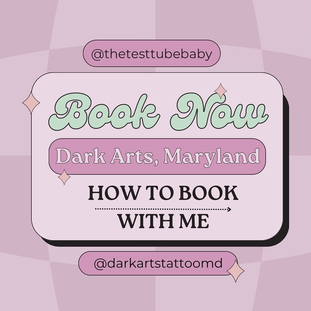 So happy to announce I’m ready to start booking at @darkartstattoomd !!! Please swipe so you can see the best ways to book! If there’s any questions feel free to comment! And thank you everyone! It’s going to be an amazing year!
Photo by the best 🥰 @__ongee