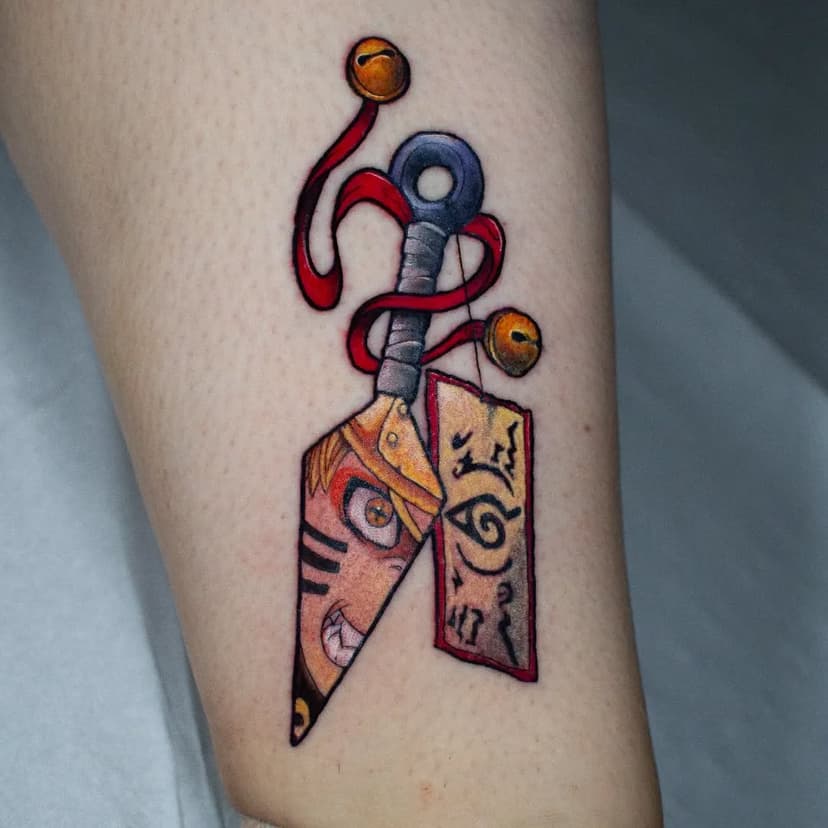 Merci Kelly pour ce projet qui nous a fait voyager à konoha l'espace d'une après-midi !

Réalisé par @bbpoulet 

#tattoo #naruto #narutoshippuden #narutotattoo #tattoos #bourges #manga #mangatattoo #kunai #tattooartist #colortattoo