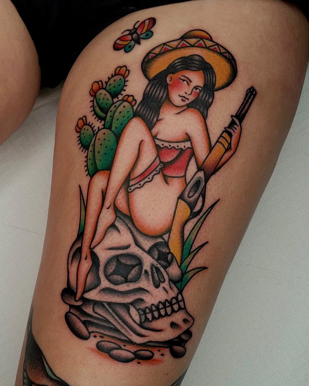 Mexico Lady 🌵
________________________

#grubykruk #tatuaż #tattoo #tradtattoo #classitattoo #tatuaztradycyjny #kwidzyn #gdansk #grudziądz #toruń #oslo #méxico