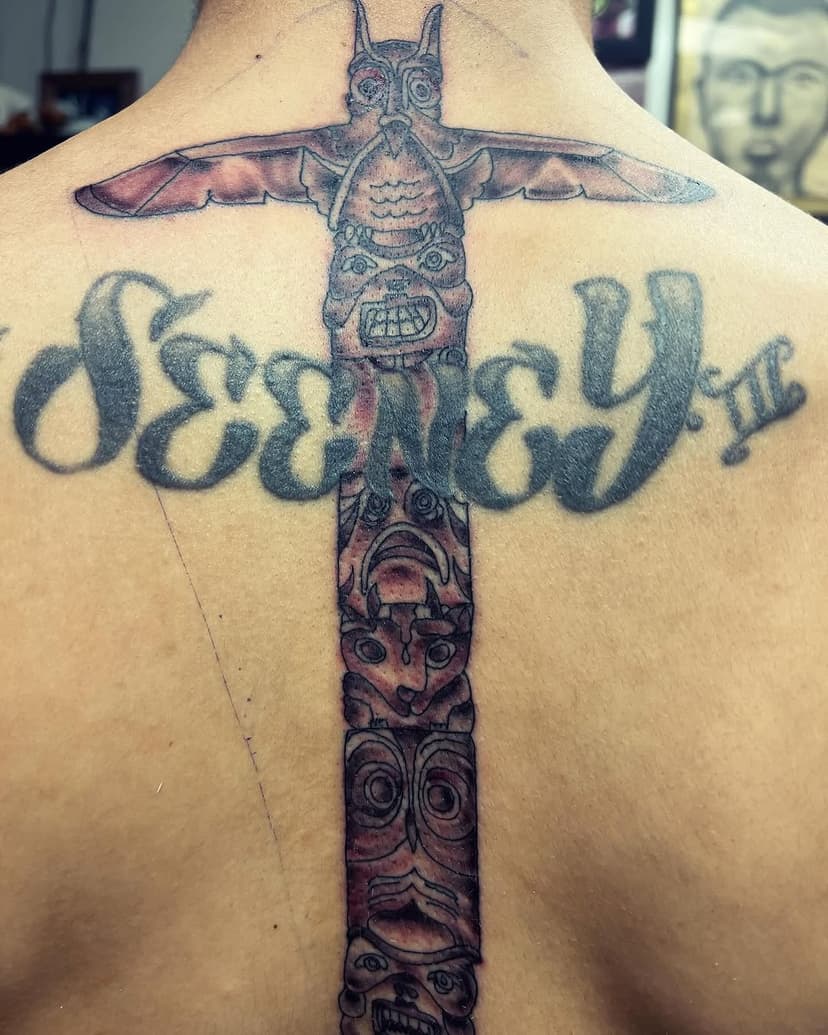 #redbeardtattoo #redbeardink #theburgsfinest #harrisburgpa #redbeardpower #totempoletattoo