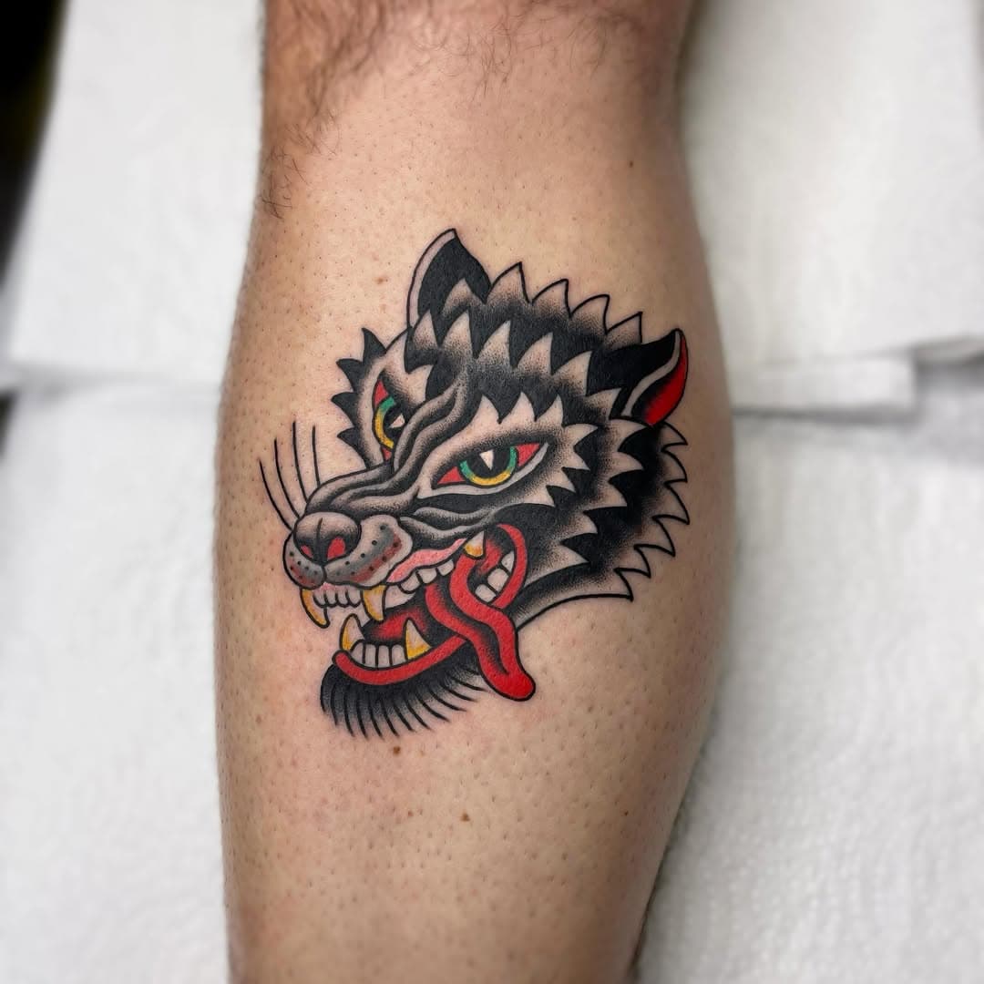 First tattoo from yesterday @brightontattoocon . I would love to do more colour traditional work and have plenty of designs to choose from if you need ideas. I have a couple of dates available in March. For appointments email bookings@stoppstattoo.com
