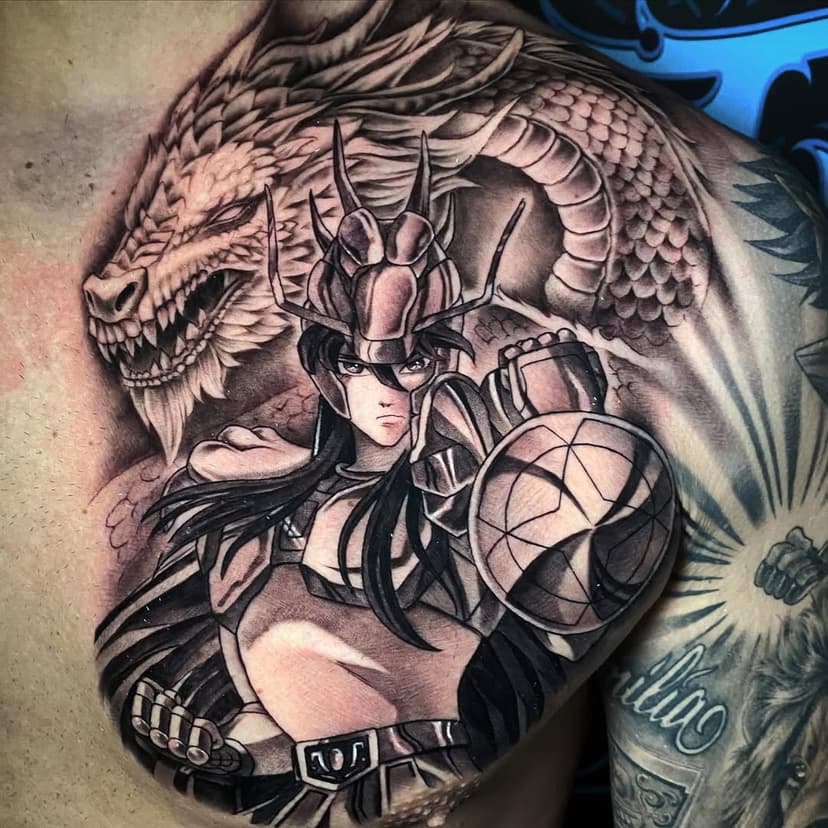 Son gohan hecho en @alabama.tattoo para mi colega Carlos #granada#art#anime#caballerosdelzodiaco#dragon#tattoo#ink#granadatattoo#tattoogranada#blackandgrey#black#spain