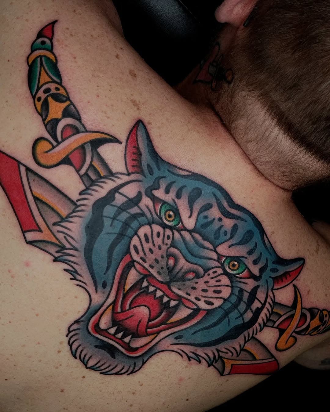 Blue Tiger
_____________________

#tigertattoo #tattoo #ink #traditionaltattoo #classitattoo #kwidzyn #grudziądz #toruń #gdansk #sopot #oslo #iława #grubykruk