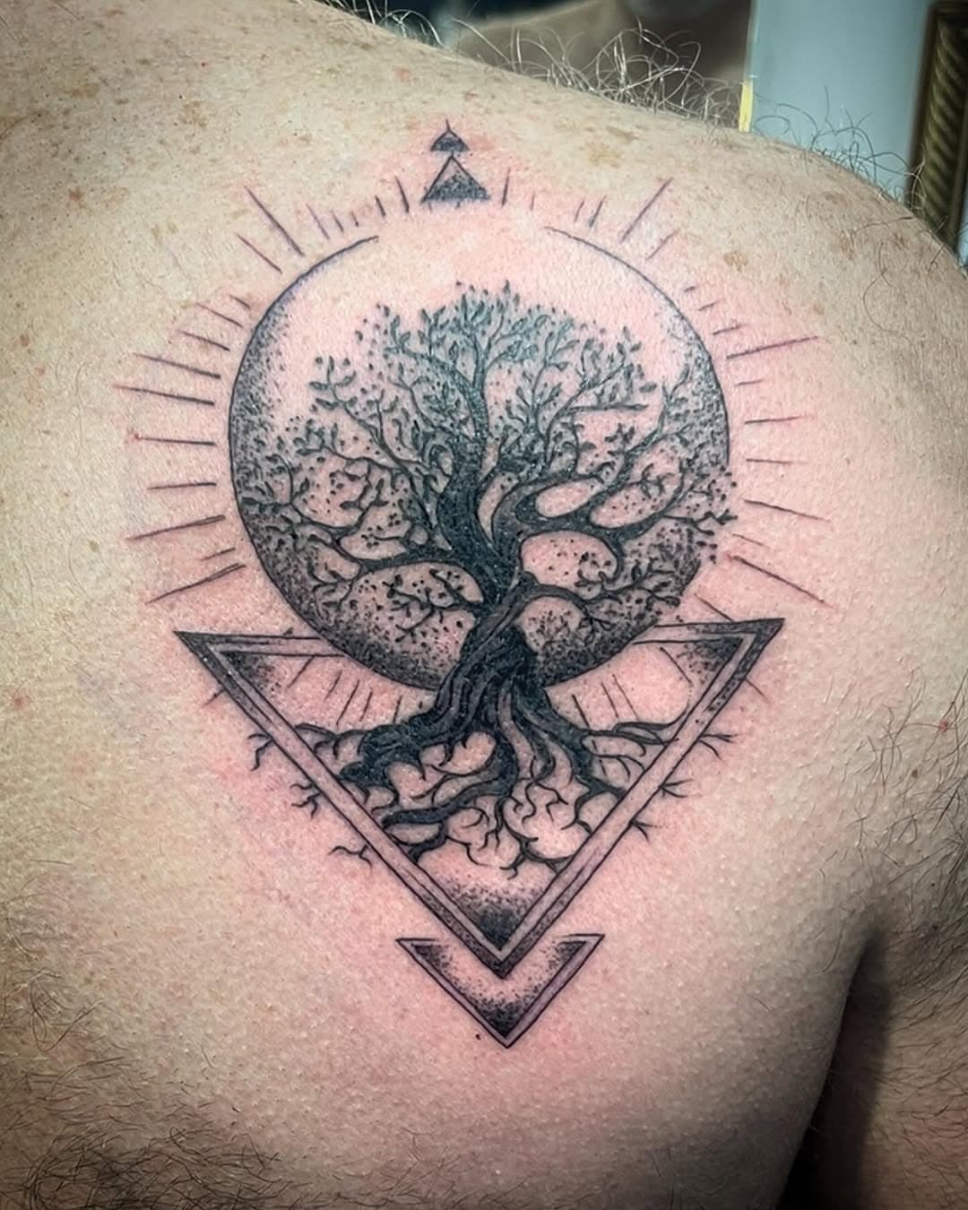 High on the detail Tree of Life for Joe 🖤
.
.
.
.
.
.
.
.
.
.
.
.
.
.
.
#tattoo #tattoos #luckycattattooglasgow #luckycattattooparlour #glasgow #glasgowtattoo #glasgowtattooartist #guyswithtattoos #girlswithtattoos #fineline #finelinetattoo #traditionaltattoo #blackwork #blackworktattoo #glasgowsfinest #finelinesforever #handtattoo #fingertattoo #dotwork #dotworktattoo #colourtattoo #treeoflifetattoo