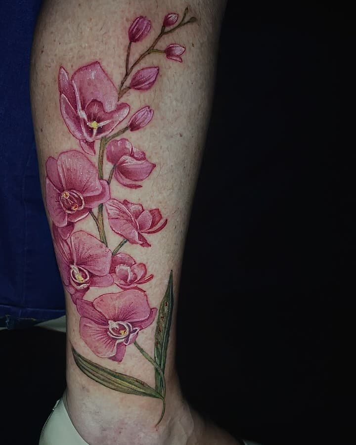 #artinpeli #botanicaltattoo #orquideas #ink #colors  #arte #tatuagem #flores