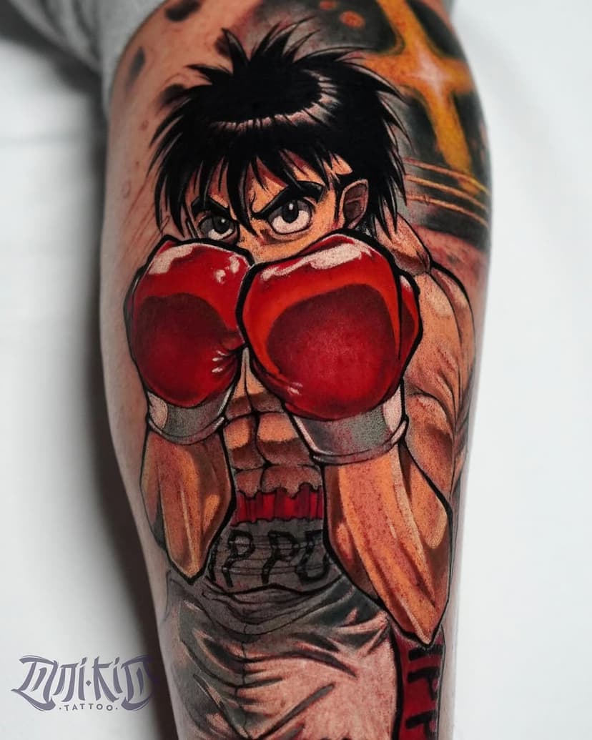 Ippo Makunouchi from Hajime no Ippo! 🥊 It’s a pleasure to continue doing this kind of projects, this is the first session for this tattoo. Thank you very much to all of you who trust in my work 😊😊
#anime #animetattoo #ippo