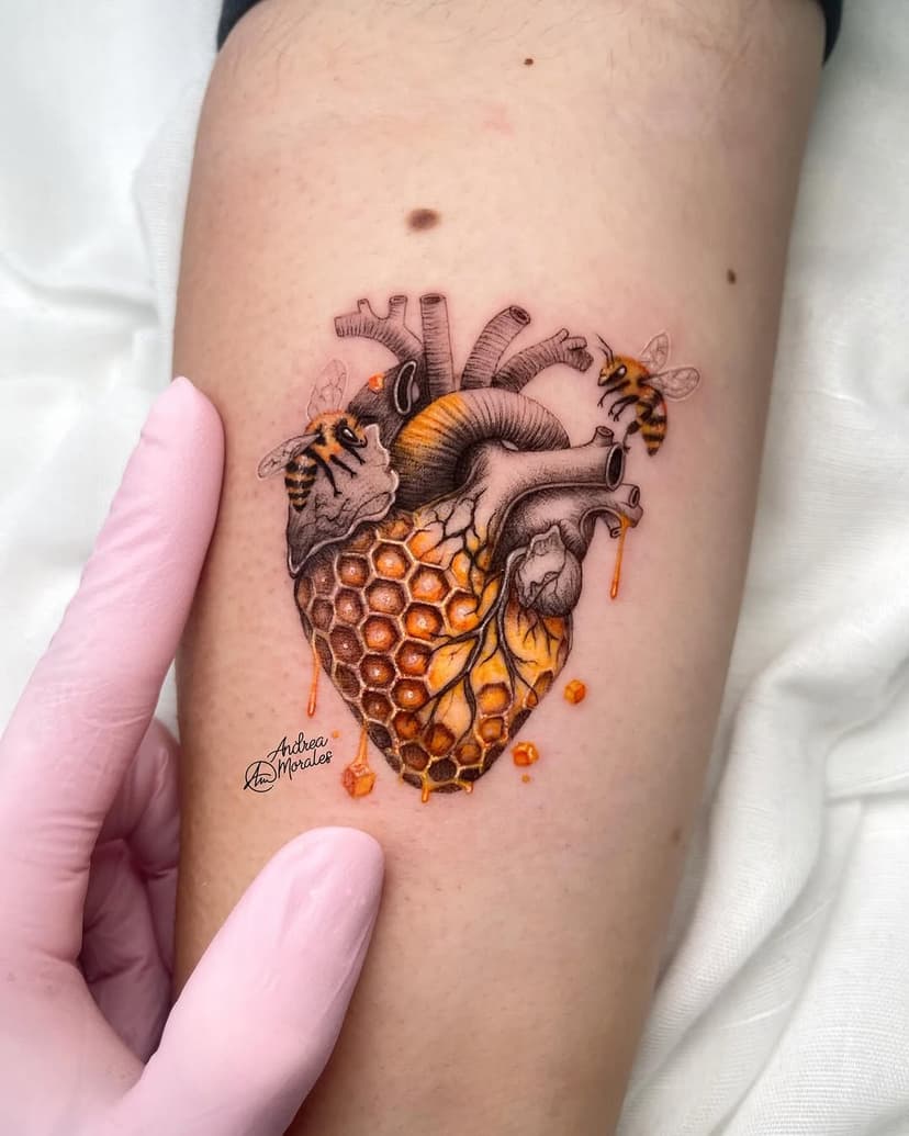 Microilustración a color de 8cm de este corazón anatómico fusionado con un panal de abejas que le hice a mi clienta en la zona del antebrazo en mi primera masterclass en directo a través de ZOOM donde expliqué el proceso del tattoo mientras lo hacía y fui resolviendo todo tipo de dudas que las personas que estaban en directo 🥰🥰
Mil millones de GRACIAS por confiar en mi y a todxs lxs que estuvieron en directo!! 🤩🤩❤️❤️
●
📮 Citas/info al WhatsApp: 605.79.47.47
📍 Encuéntrame en @958tattoo 
●
Si tú también quieres:
✅ Formar parte del programa gratuito de seminarios presenciales.
✅ Tatuar microrealismo sin que con el tiempo sea una mancha.
✅ Ganar más clientes.
✅ Subir el precio de tu trabajo.
✅ Saber cómo emprender en redes sociales.
✅ Ganar confianza en ti mismx.
✅ Saber qué material uso yo para hacer mis fotos.
✅ Aprender a editar la foto para subirla a tu feed.

👉🏼 MI SEMINARIO PRESENCIAL ES TU SEMINARIO.
Siguiente curso: 12, 13 y 14 de SEPTIEMBRE en @958tattooacademy 📚 
●
🍃 Usando productos VEGANOS 🌱 :
• Agujas: @fineline_tattoocartridges 
• Pigmentos: @radiantcolorsink 
• Gel transparente: “Photo-finish” de @tattooproton 
• Distribuidora: @akirabodyart 
• Elimina tu tatuaje sin dolor con: @tktxnumbofficial
• Crema de curación “958 Tattoo cream”: @easykitsspain 
●
Mi propio hashtag: 👉🏽 #ArtOfTheTattoo 👈🏼
●
#MicrorealismoTattoo #Microrealism #Microrealismo #Microilustralismo #Microilustracion #RadiantColorsInk #RadiantColorsCrew #RadiantColorsEurope #Thebestspaintattooartists #Tattoo #Tatuaje #FineLine #LineaFina #TatuajesGranada #GranadaTattoo
• • • • • • •
■ @thebestspaintattooartists
■ @equilattera
■ @theartoftattooingofficial
■ @radtattoos