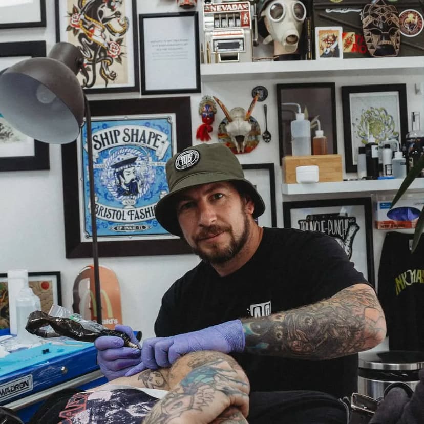 MEET THE TEAM: Mikey Hurman. 

Mikey is one of the owners of ATB Tattoo Studio and Gallery. He has enjoyed being an artist most of his life. Mikey has developed skills in a variety of different mediums including tattooing, graphic design, murals, illustration and digital painting. 
These skills have helped him streamline his work flow to create tattoos that really stand out in a crowd. Mikey will happily tattoo any style using his advance knowledge in composition, light and shadow and colour theory to create a piece of art that you can wear or hang on your wall and cherish forever. 

Check out his work @hurman.art 
Or email Mikey to discuss your ideas and make a booking: hurman.art@gmail.com