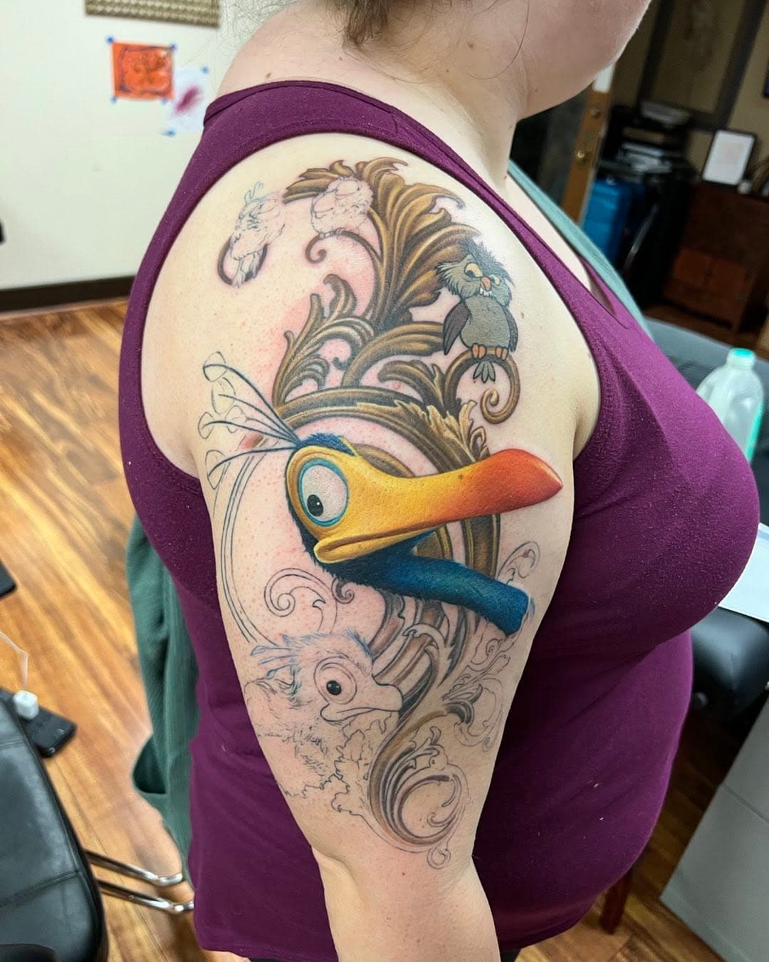 Just getting the mom side eye down… work in progress #tattoo
