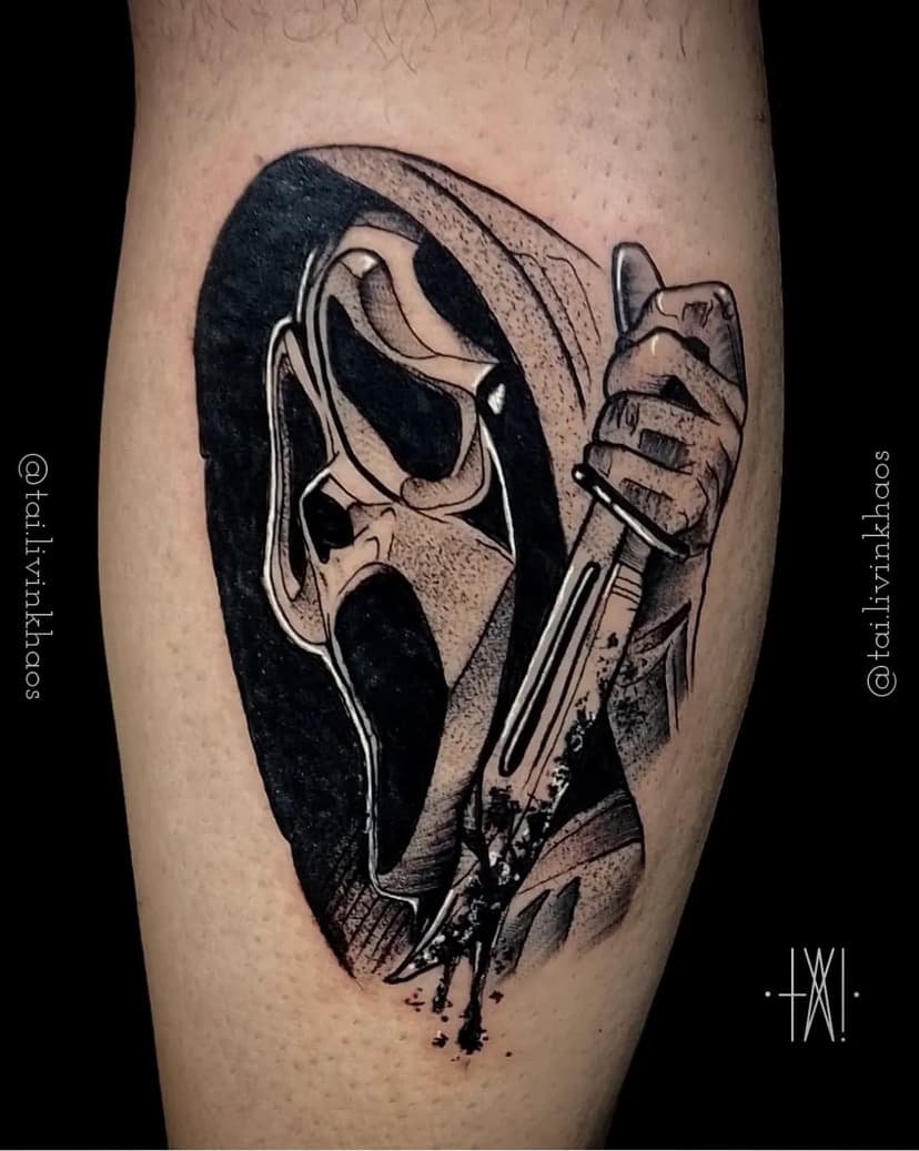 • Ghostface • que foi pro maravilhoso @kes.nt 🔥 Comenta aí, qual seu filme de terror favorito?

#scream #ghostface #horrormovies #darkart #blackwork