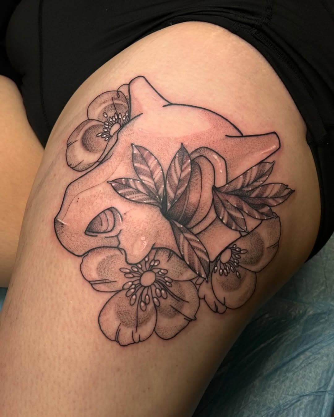 Cubone skull & flowers for Katie