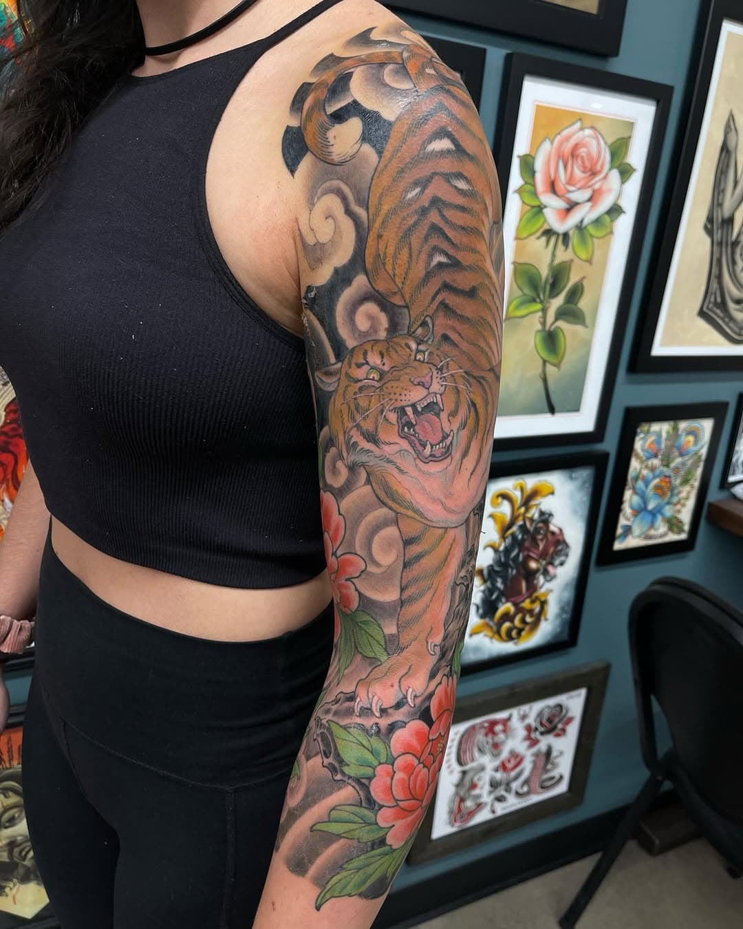 Background was healing from 4 days before we did all the color