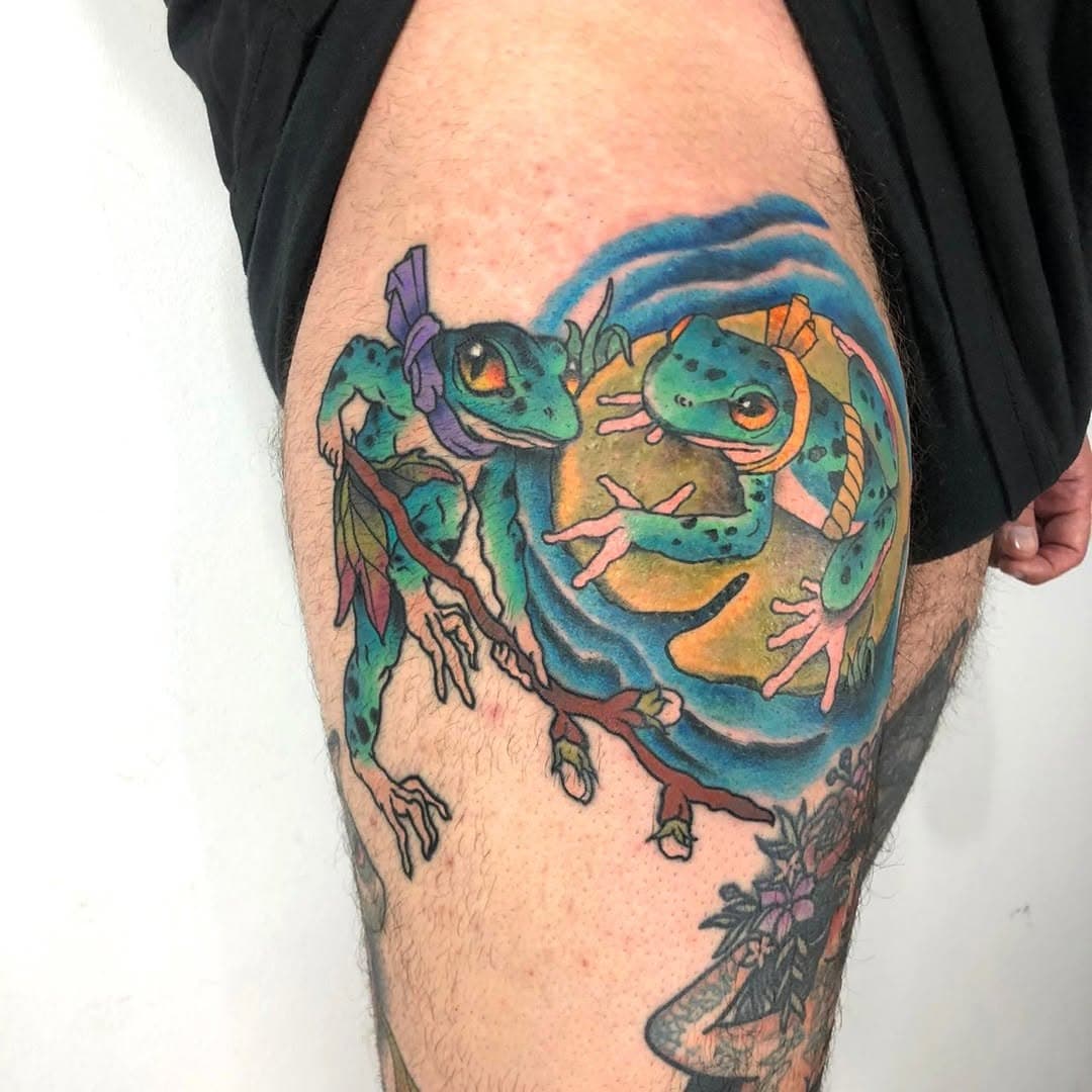 Tatuando en villa crespo #frog #frogs #tattoo #tattooart #japan #japanesetattoo #tattooart