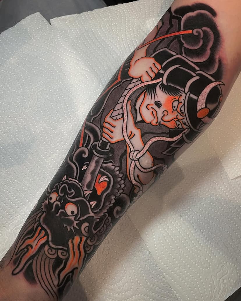 Thanks Johannes. 

Tattoo based on: Taira no Koremochi killing the demon woman with a long sword. By Utagawa Kuniyoshi

At @tatuointimessut with @pepax.official @pepax.machine

Córdoba🇪🇸
27-29 Mayo

Leeds🏴󠁧󠁢󠁥󠁮󠁧󠁿
22-25 June

Bristol🏴󠁧󠁢󠁥󠁮󠁧󠁿
6-7 July

#pepaxcartridges #pepaxlance #lancecartridges #pepaxproteam #murciatattoo #tattoomurcia #murcia #tattoostyle #tattooiceland #tattooer  #tattoosscotland #pepax #pepaxmachines #pepaxleve #levemachines #neotraditionaltattoo #newtattooworkers #tattoocolor  #neotradtattoo #tattoo_artist #ink #tattooartist #tatuajes #tattoo4life #instattoo #tat tooedu #bern #switzerland