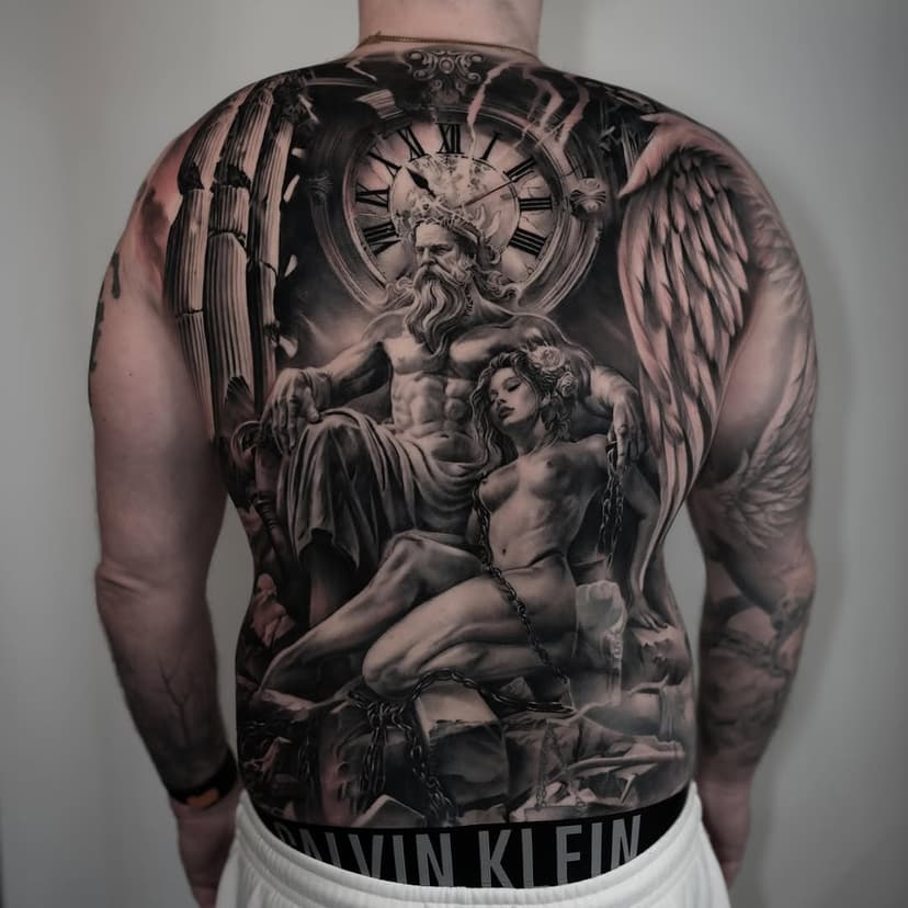 Back piece finished 🥷😎 @dimensionink #oslotattoo #tattoonorway