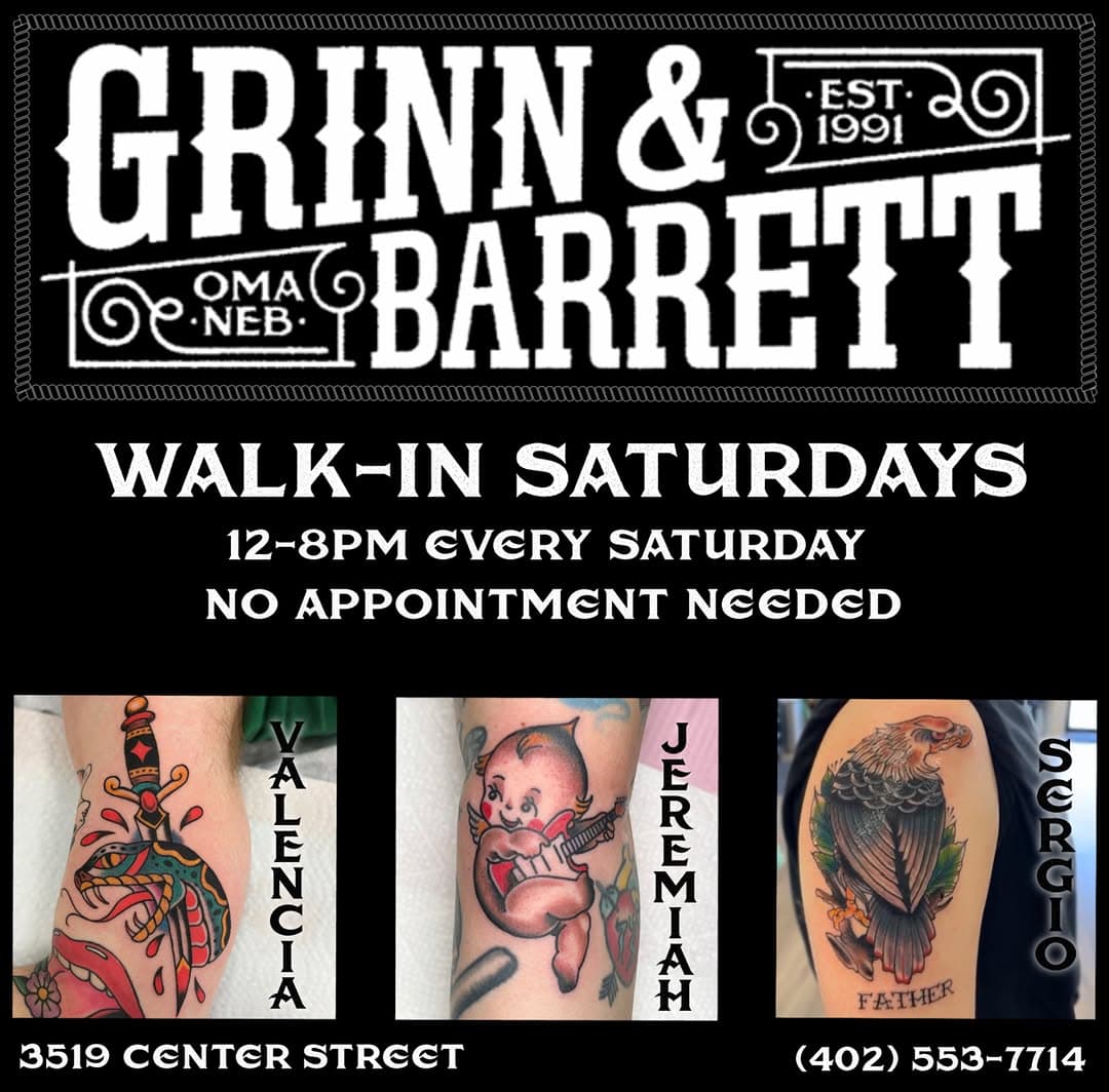 Reminder that every Saturday is all walkーins, all day from 12-8PM