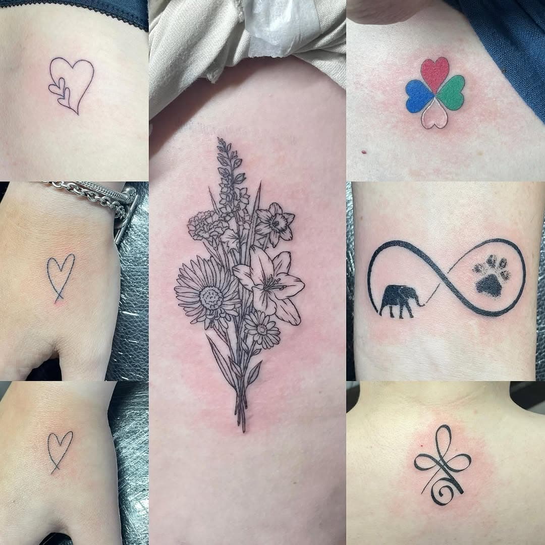 Some small ones from this weekend #picoftheday #photoftheday #ink #inkedup #inked #tattoo #tattoos #tattooart #tattooartist #essextattoo #tattoodesign #essex #tattoolife #realism #realismtattoo #realistictattoo #colourtattoo #blackandgrey #blackandgreytattoo #dynamicink #blackandgreyink #instatattoo #girlswithtattoos #guyswithtattoos #blackandgreyrealism #tattoostudio #tattoolovers #cheyenne_tattooequipment #fusion_ink