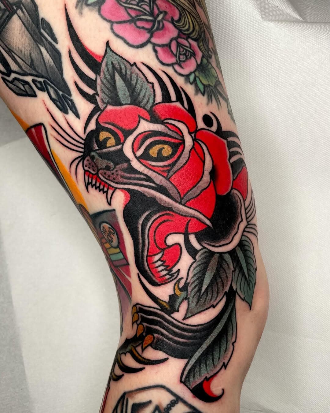 Thank you Judith! Done @_zztattoo #oldschooltattoo #traditionaltattoo #classictattooing
