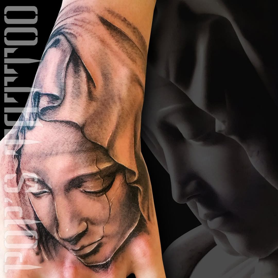 Pieta, on hand. 😇 By Sol.