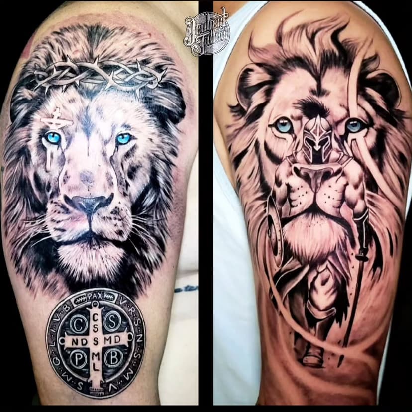 Tatuagens feitas em uma sessão  por Joubert Tattoo....
Orçamentos pelo WhatsApp 
61 983185366 
.
.
#tatuagensdeleao 
#tatuagens 
#tatuagensmasculinas 
#tatuadoresdebrasilia 
#brasiliatatuagem