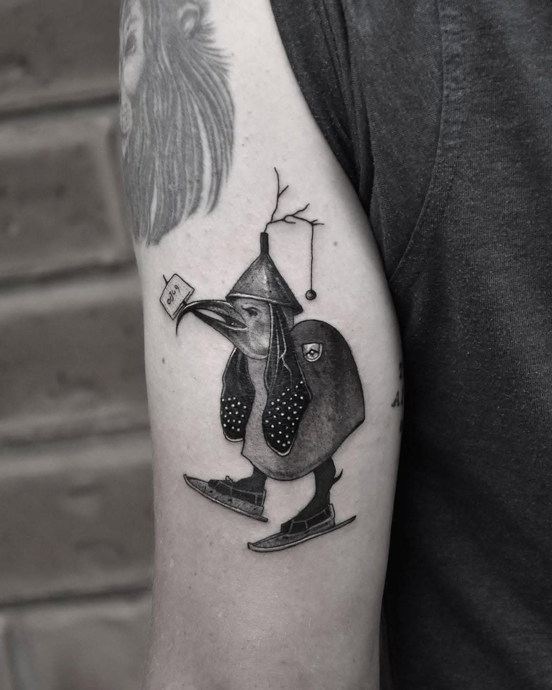 A Hellish apparition from the fantastic mind of Hieronymous Bosch. 

.
.
.
.
#tattoostudio #sleevetattoo #blacktattoo #art #artist #tatovør #norwaytattoo #oslotattoo #oslo #tattooist #ink #inkmaster #inked #warrengladwintattoo #norgekunst #kunst #blackandgreytattoo 
#Blackworktattoo #darkart #horrorart #hieronymousbosch #rennaissance #rennaissanceart #rennaissancepainter #painter #tattooist #bodyart #contemporarytattoo