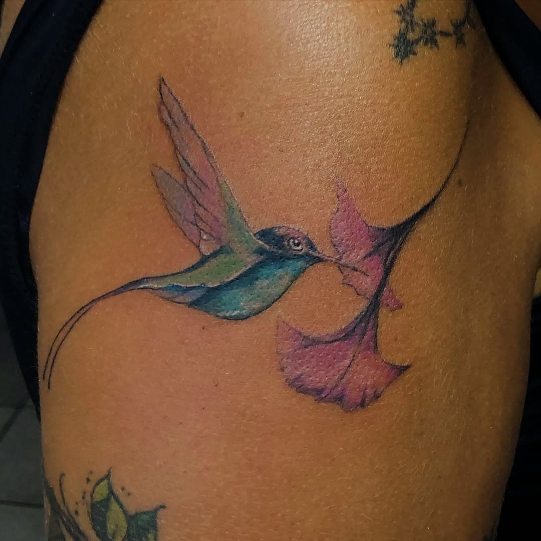 Uma tatuagem colorida que curti fazer.
Feita um tempo atrás.