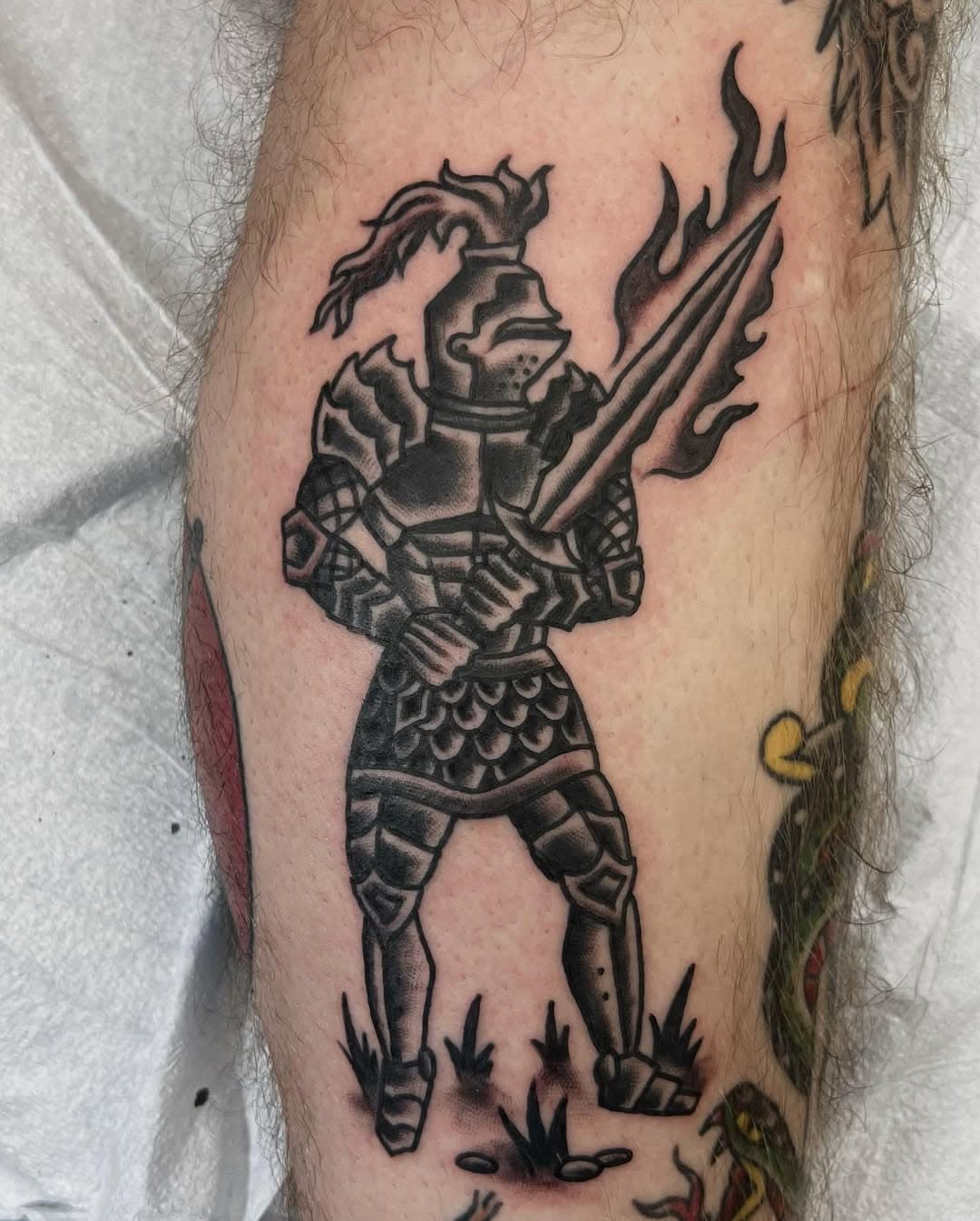 So stoked to get to do this for the homie @m_clarkheem. If anyone else wants me to get medieval with them let me know.