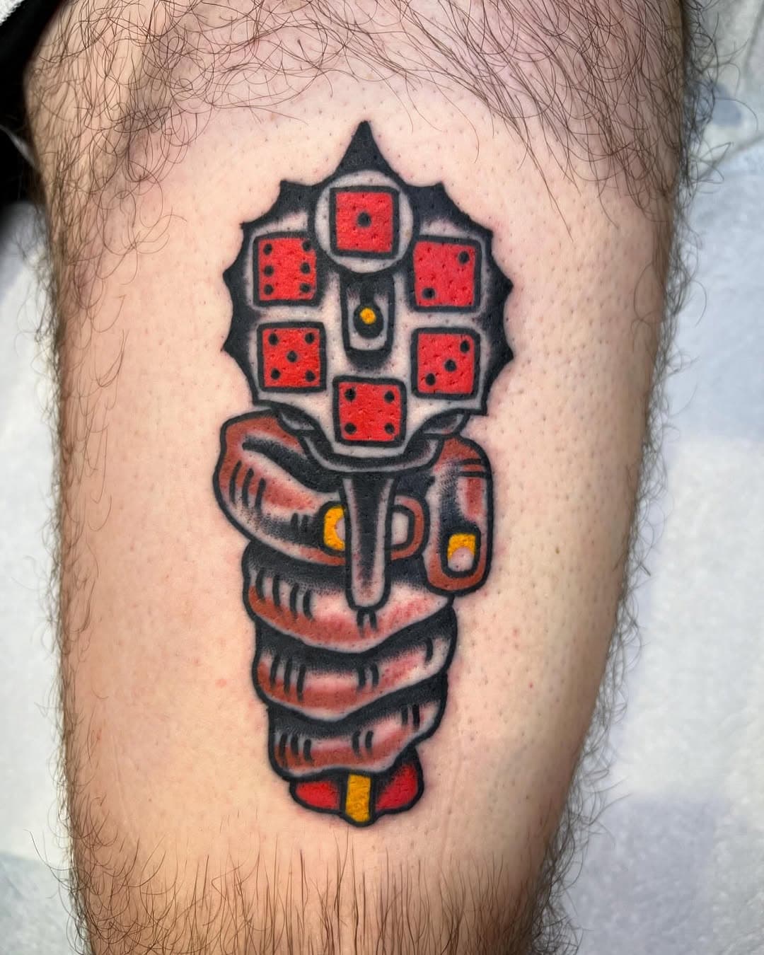 Bang bang
Done @cornerpockettattoo